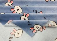 Double Velvet Soft Blanket Fabric Cartoon Bunny 310GSM 100% Polyester