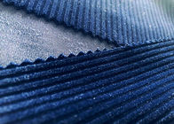 250GSM Stretchy 92% Polyester Corduroy Fabric for Accessories Navy Blue