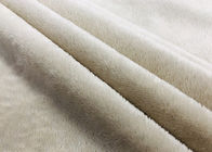 220GSM Warp Knitted Plush Fabric For Stuffed Animals Beige Comfortable