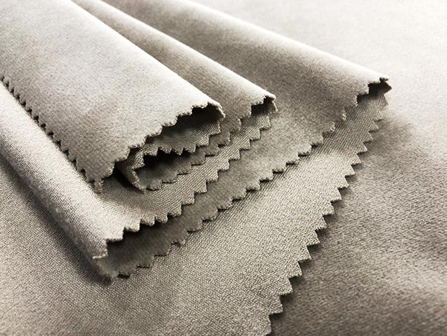 260GSM Soft Recycled Micro Polyester Fabric / Khaki 100 Polyester Material