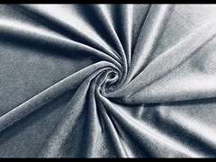 200GSM Polyester Velvet Fabric Cationic Ducth For Sofa Grey Twill Color