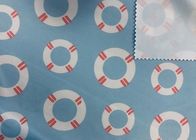 85% Polyester Digital Printing Fabric For Swimsuit Sky Blue Swim Ring 200GSM