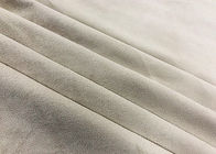 110GSM Microsuede Upholstery Fabric / Recycled Pet Fabric Eco Friendly Oyster Gray