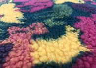 340GSM Soft Blanket Fabric / 100% Polyester Printed Woollike Sherpa Fleece Fabric Zoo