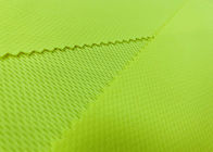 140GSM Birds Eye Mesh Fabric / 100% Polyester Fluorescent Mesh Fabric Yellow