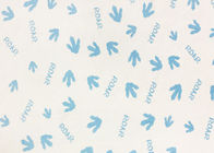 92 Percent Polyester 8 Percent Spandex Super Soft For Baby Blue Footprints 260GSM