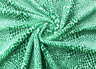 210GSM 100% Polyester Fleece Material For Home Textile Green Leopard Print