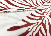 210GSM Polyester Velvet Fabric / Poly Fleece Fabric For Home Textile Zebra Stripes