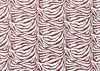 210GSM Polyester Velvet Fabric / Poly Fleece Fabric For Home Textile Zebra Stripes