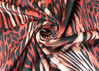 260GSM Velboa Polyester Velvet Fabric For Lady'S Dress Tiger Pattern 150cm Width