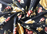 240GSM Polyester Velvet Fabric / Micro Velvet Fabric Night Garden Color