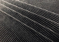 220GSM Stretchy 93% Polyester Corduroy Fabric for Clothing Sofa Black