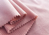 94% Poly Baby Pink Corduroy Material Pants Accessories Making 200GSM Stretchy