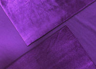200GSM Stretchy Purple Corduroy Fabric for Pants Accessories 94% Polyester