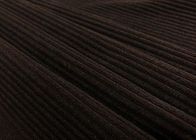 Printed Corduroy Fabric Fashionable for Clothing Pillows Dark Brown 235GSM