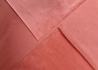180GSM 100% Polyester Corduroy Fabric Pillows Making Salmon Red Color