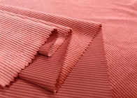 180GSM 100% Polyester Corduroy Fabric Pillows Making Salmon Red Color