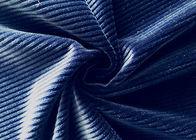 250GSM Stretchy 92% Polyester Corduroy Fabric for Accessories Navy Blue