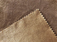 130GSM 100 Percent Polyester Brushed Suede Fabric For Clothing Brown Color Fashion
