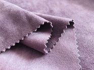 400GSM Stretchy 92% Polyester Double Suede Material For Clothing Taro Purple