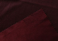 130GSM Microsuede Upholstery Fabric / Brushed Suede Fabric For Clothing Brown
