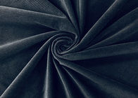 240GSM Micro Velvet Fabric 100 Percent Polyester Super Soft Waffle Checks Black