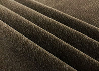 210GSM Micro Velvet Fabric For Men'S Suit Garment Brown Herringbone Patterned