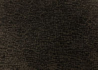 210GSM Micro Velvet Fabric / Velvet Fabric Material Cross Pattern Brown