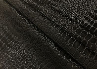 Alligator Pattern Dark Brown Velvet Material 250GSM Taped Super Soft
