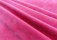 260GSM 92% Polyester Microfiber Elastic Velvet Fabric for Toys Home Textile Neon Pink