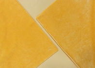 Dark Yellow Velvet Fabric Material 280GSM 92% Polyester Microfiber Velvet