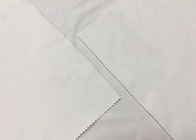 210GSM Weight Brushed Knit Fabric 82% Polyester Warp Knitting White Color