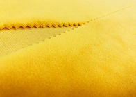 210GSM Plush Toy Fabric / 100% Polyester Plush Fabric Golden Yellow Color