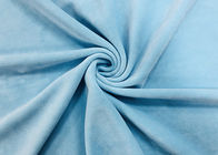 340GSM Plush Fabric For Stuffed Animals 92 Percent Polyester Baby Blue