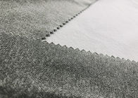 210GSM Warm 100% Polyester Weft Backside Brushed Poly Knit Fabric For Clothes Heather Grey