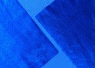 200GSM Soft 100% Polyester Velvet Fabric For Home Textile Royal Blue Color