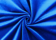 200GSM Soft 100% Polyester Velvet Fabric For Home Textile Royal Blue Color