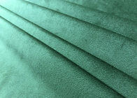 240GSM Soft 100% Micro Polyester Fabric / Micro Velvet Fabric For Home Textile Green