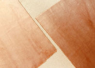 205GSM Soft Micro Velvet Fabric Beautiful Gloss Bright Dark Orange Color