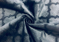 310GSM Embossed Velvet Fabric / Sofa Polyester Velvet Upholstery Fabric -Dark Blue