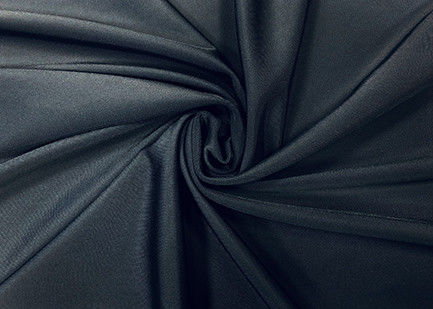 200GSM 82% Nylon Elastic Fabric Warp Knitting For Swimwear Suit Black