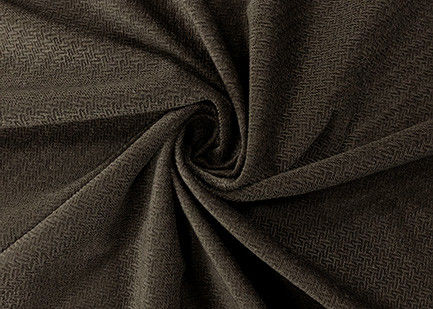 165GSM Super Soft Stretch Burnout Velvet Fabric T Grain Dark Brown 150cm