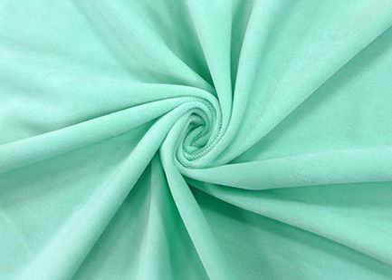 210GSM Teddy Plush Fabric Mint Green Color Durable Home Laundry Easy Clean