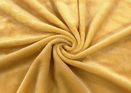 230GSM Soft 100% Polyester Plush Fabric for Toys Accessories Jasmine Yellow