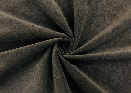 Soft Brushed Knit Fabric / DWR Fabric for Home Textile Dark Brown 240GSM